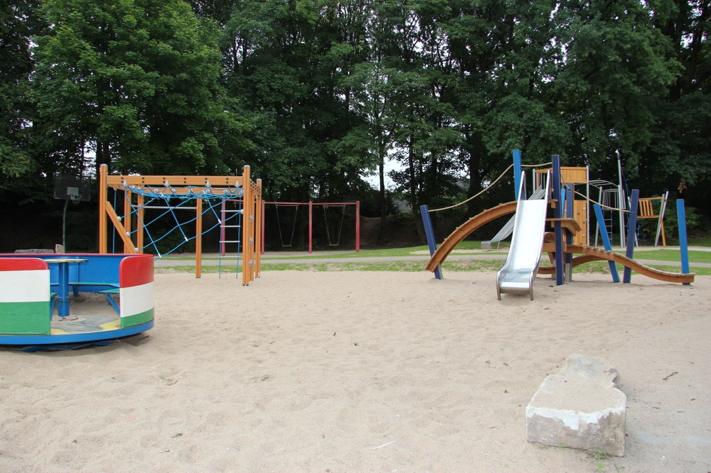 Der neu gestaltete Kinderspielplatz am Jröne Meerke.