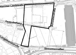 Bebauungsplan Nr. 490 - Hammfeld II (West), Möbelfachmarkt / Flächennutzungsplanänderung Nr. 130