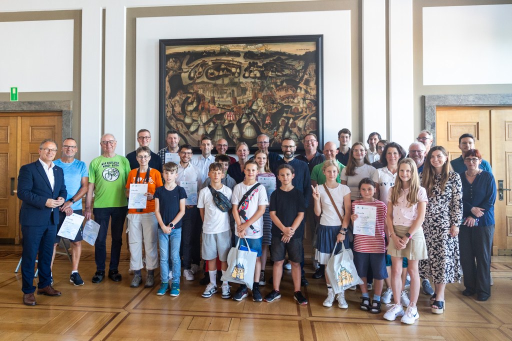 Siegerehrung im Rathaus