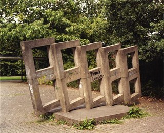 Betonskulptur von J.Neuhaus, Weckhoven, 70er Jahre