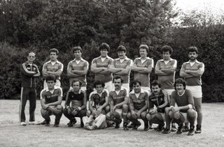 Die griechische Fußballmannschaft des DJK Gnadental, 1983