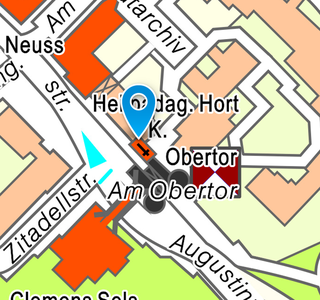 Obertorkapelle: Lageplan Innenstadt
