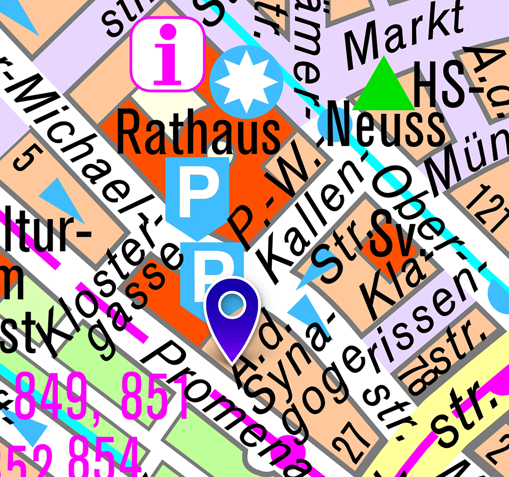 Synagoge: Lageplan 2018