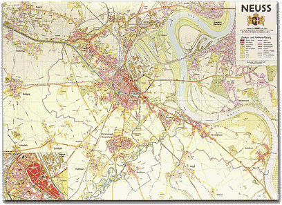 Neusser Stadtplan 1957