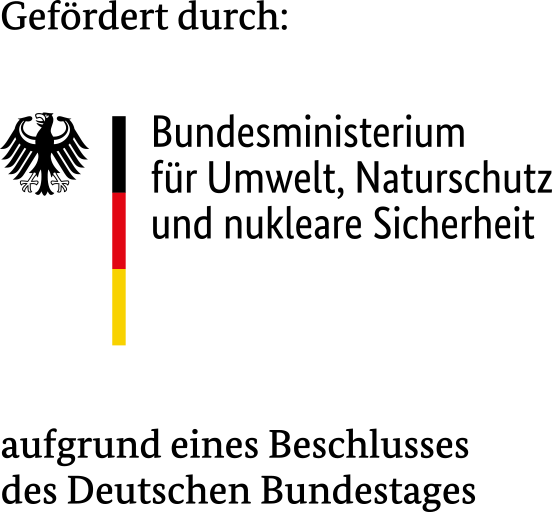 Bundesministerium für Umwelt, Naturschutz und nukleare Sicherheit – gefördert aufgrund eines Beschlusses des Deutschen Bundestages