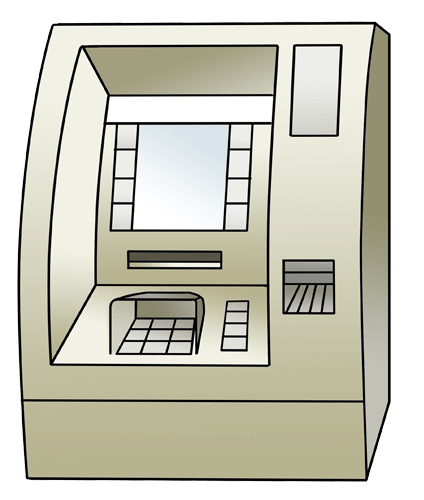 Geld-Automat.